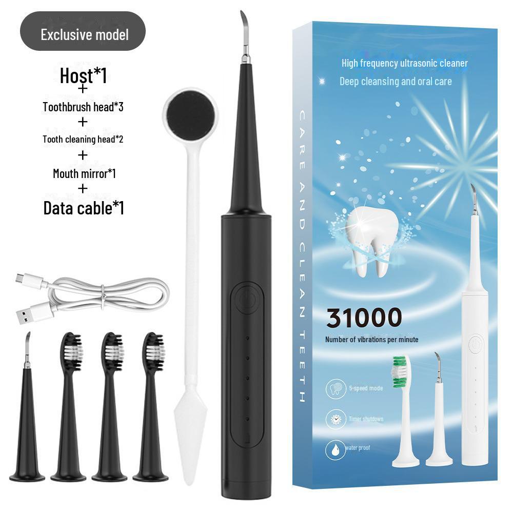 Набор портативных электрических зубных щеток: 6-в-1 очиститель зубов и косметический инструмент