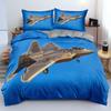 Fighter Series Comforter Bedding Set, 3D Print Airplane Duvet Cover Set Quilt Cover Pillowcase,king Queen Size Bedding Set Kids