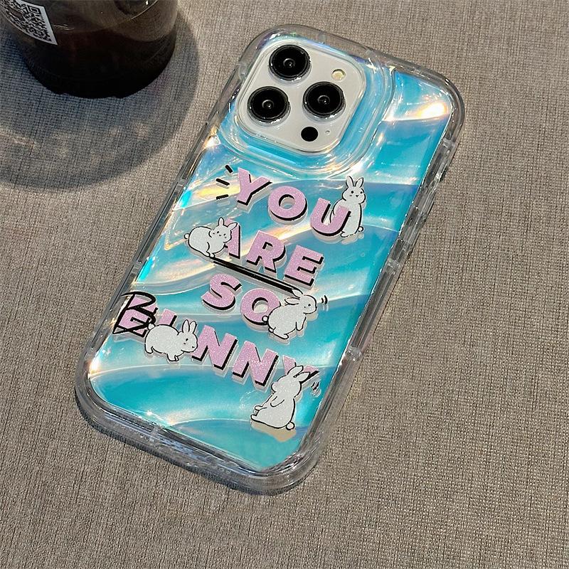 Чехлы для мобильных телефонов iPhone 11 13 XR 15 Pro Max 12 14 Pro Max Чехол для iPhone 16 7 Plus 8 Plus XS Max 6 15 Plus Laser Wave Pattern Anti-Drop Водонепроницаемый