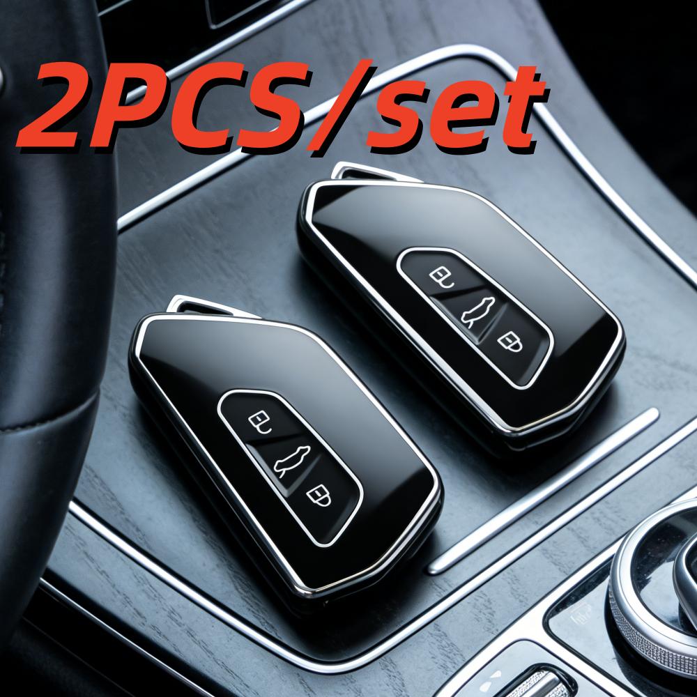 2 шт. Чехлы для корпуса автомобильного ключа для VW Volkswagen Golf 8 MK8 Cupra Skoda Octavia A8 SEAT Leon MK4 2020 2021
