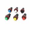 6pcs DS-211 DS-213 Push Button Switch 10mm Momentary / Self Locking Round Button Switch DS211 DS213 Miniature