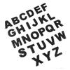 1 шт. 25 мм 3D Металлический Алфавит Черный Значок Буквы Цифры Наклейки Автомобили Наклейки Декорация Авто Аксессуары