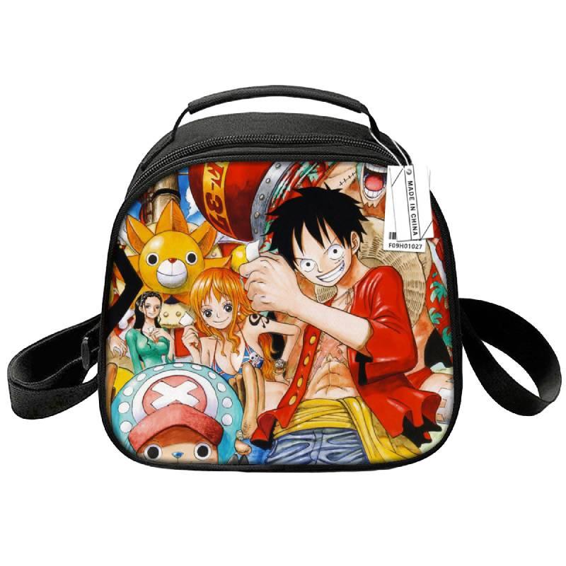 Customizable Cartoon Anime One Piece Lunch Box Cute Round Lunch Bag With Thermal Insulation Portable And Convenient