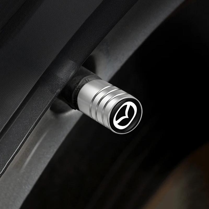 4Pcs/set Alloy Car Tire Valve Stem Air Caps Anti-theft Airtight Cover For Mazda-6-3 Angkesaila CX3 CX4 CX5 CX7 CX9 CX30 RX8 7 h4