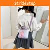 Adorable Korean Style Children's Mermaid Print Canvas Crossbody Bag For Girls