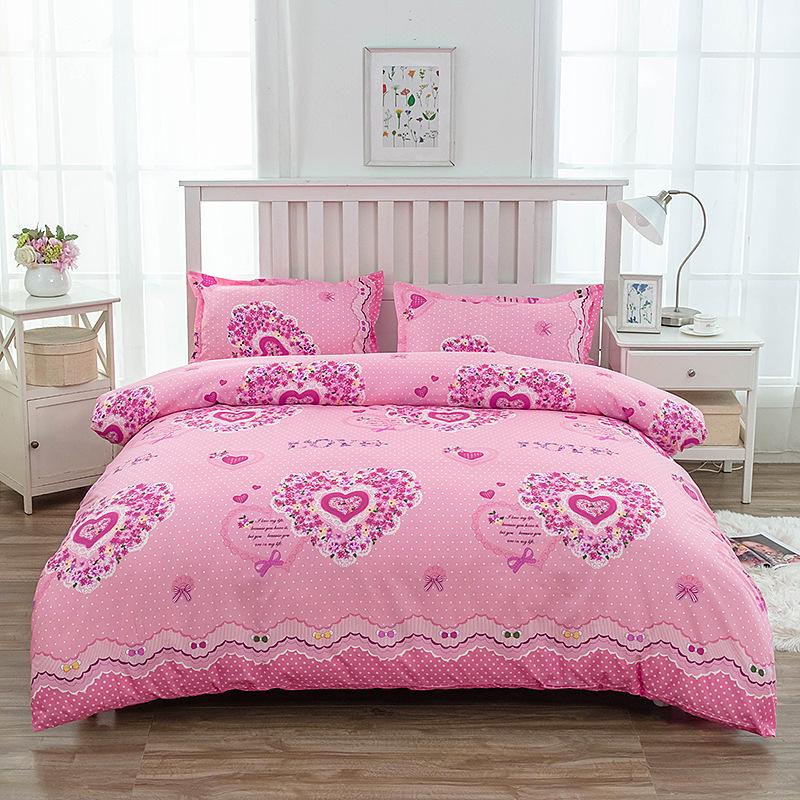 Class A Brushed Fabric Four-Piece Bed Sheet Set - Skin-Friendly, Ideal for Dorms