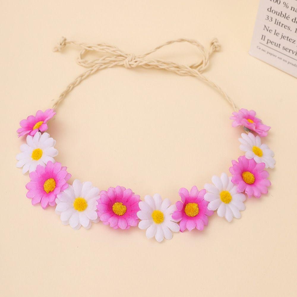 Flower Decoration Sunflower Headband Simulated Daisy Hairband Festival Hair Accessories
