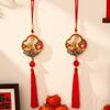 Chinese New Year Decorations 2026 Year of Horse Lucky Charm with Tassel Feng Shui Hanging Pendants for Wealth Good Luck