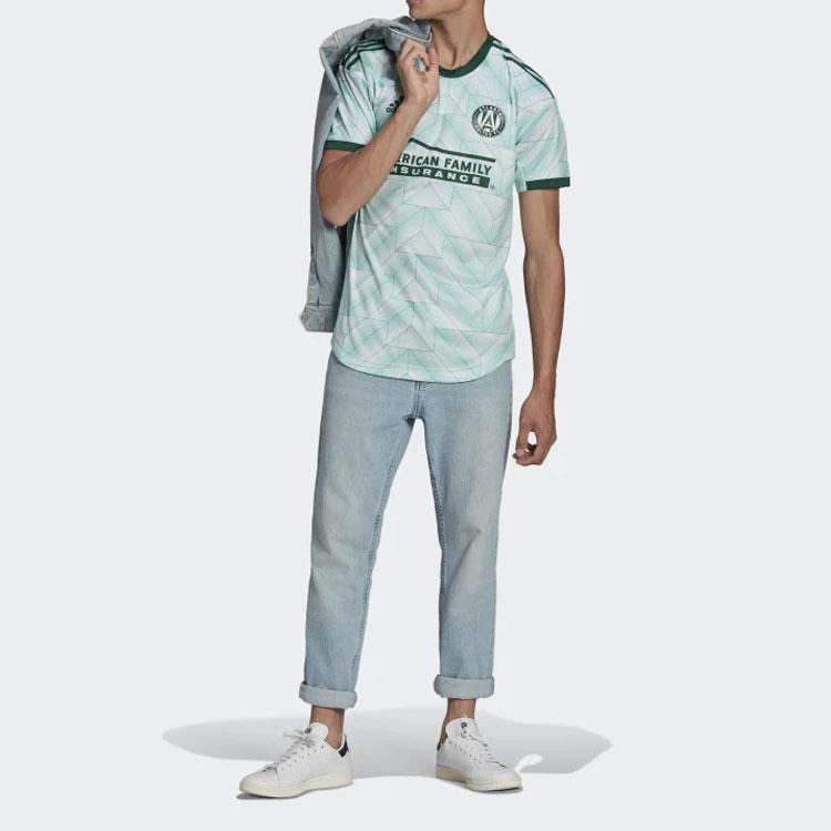 Adidas Повседневная футболка с коротким рукавом Color Block, мужские топы, мятно-зеленый H45464