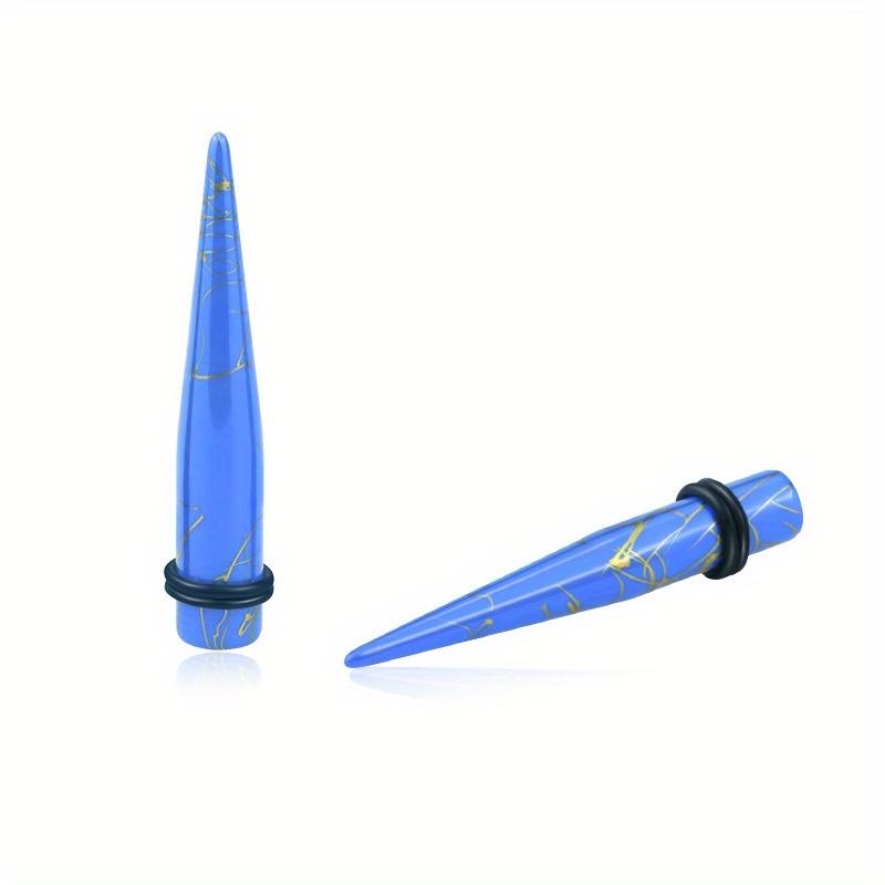 2 шт. модные украшения для пирсинга, золотая нить в горошек, акриловый наконечник, конус, ушные манометры, туннели, расширитель для ушей, украшения для тела, пирсинг