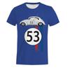 53 Number Men T Shirt Car Short Sleeve Simple Herbie Tees Tshirts Rally Car Male 3D Printed T Shirt