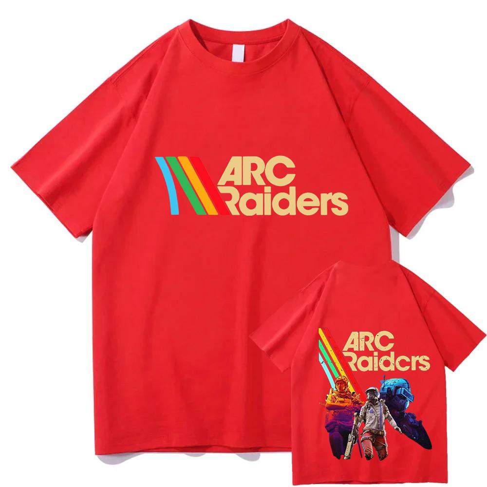 Полосатые футболки ARC Raiders Футболки ARC Горячая игра Survival Evolved Подарки для геймера Хлопковые футболки Унисекс Винтажные топ для любителей игр