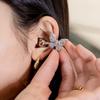 Exquisite Flash Rhinestone Ear-Clip Transparent Wings Ear Clip Sweet Butterfly Earrings  Cosplay