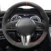 Car Steering Wheel Cover Wrap Suede Original Steering Wheel Braid For Infiniti QX50 2018- Q50 2018   Q60 2016-