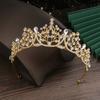 Children's Crown Tiara Princess Rhinestone Headband Model Catwalk Performance Crown Girls Birthday Dress Hair Accessories