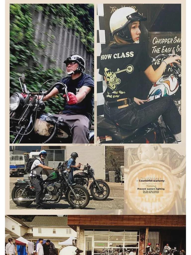 Легкий шлем FRP ручной работы в стиле ретро из японского стеклопластика с маленьким козырьком - дизайн RHR M45