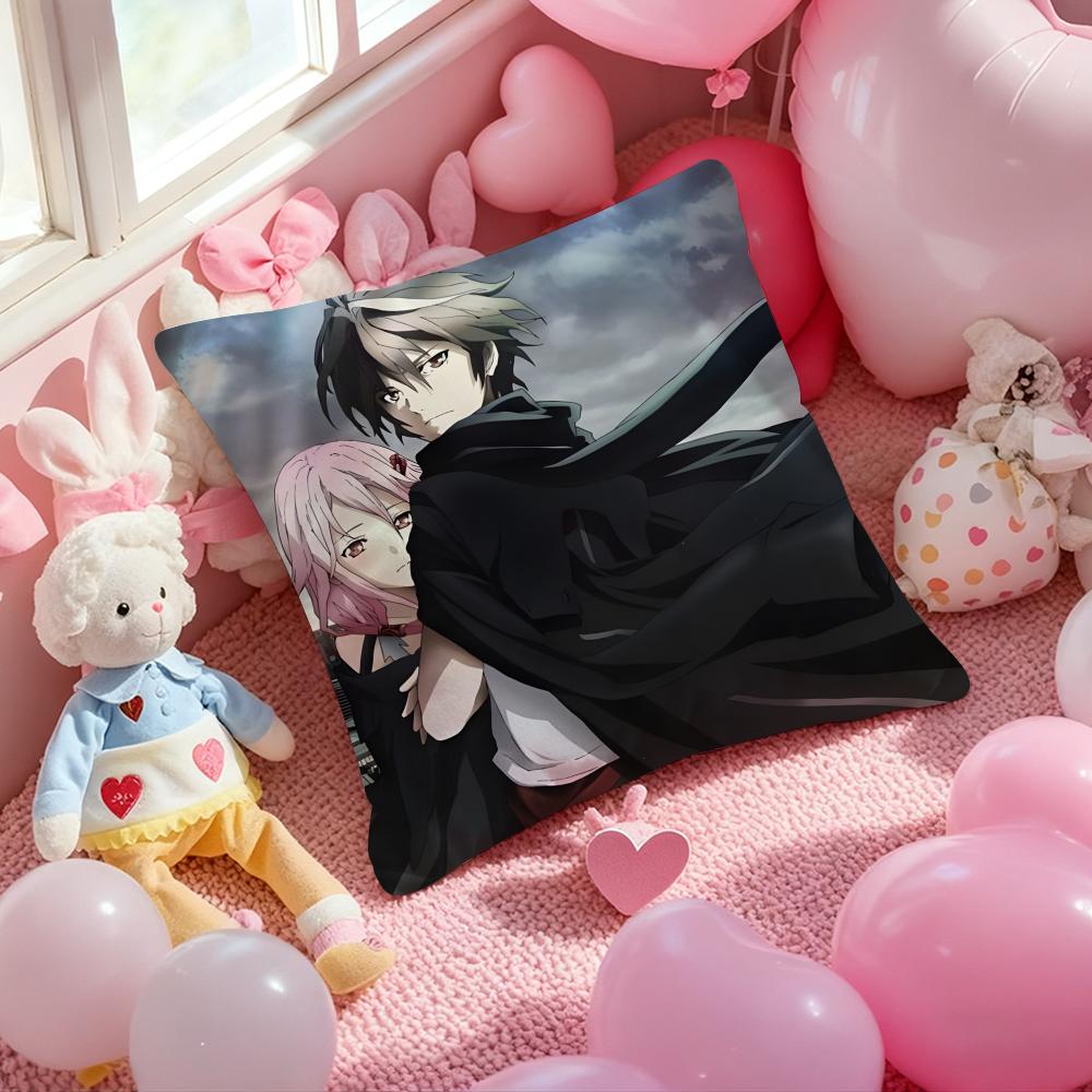 Чехол на подушку с принтом из аниме Guilty Crown, наволочка для подушки в гостиную, на диван, чехол на подушку для спальни, декор