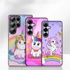Cute Pink Unicorns Rainbow Cover Phone Case for Apple iPhone 17 16 15 11 Pro XS Max XR 6 7 8 Plus + SE 2020 5 16E