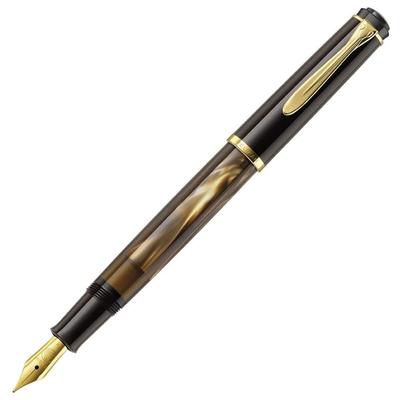 Pelikan M200 EF Extra Fine Classic Мраморно-коричневая перьевая ручка, Официально импортированная ручка,
