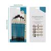 12Pcs ChildrenPaint Brushes for Watercolor Acrylics Oil Rock Painting Nylon Bristle Paint Brush for Rock Canvas Painting