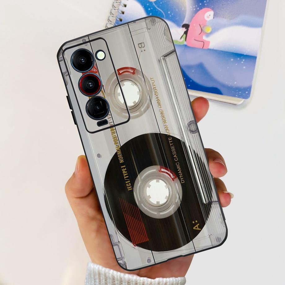 For Tecno Camon 18 P 18 Premier Camon18 Phone Case Capa Soft Liquid Silicone Bumper Etui Animals Flower Printed Funda Camon18