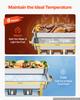 VEVOR 4 Packs Chafing Dishes for Buffet Set, 8.5L Stainless Steel Chafer, for Banquet Party Wedding, Rectangle Buffet Server Warmer