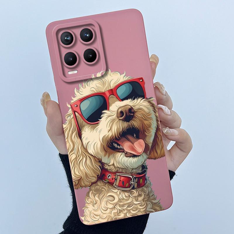 Phone Case For Realme 8 Pro 8i 8S 4G 5G Case Lovely Cartoon Flower Liquid Silicone Soft Shockproof Back Cover For Realme8 Bumper