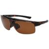 Men's Over-the-Glasses Sunglasses, Polarized, UV Protection, Flip-Up Style, Lightweight, for Driving, Fishing, Golf, Brown Demi CSO-005-2