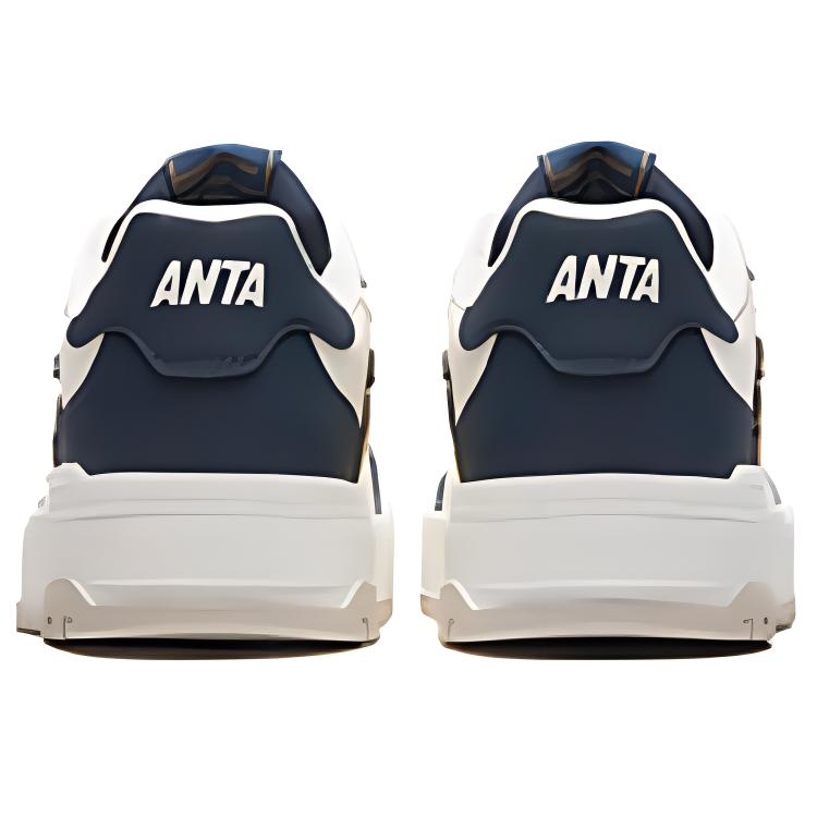 Anta 982 Ткань Синтетическая кожа Удобные Универсальные Нескользящие Износостойкие Низкие Кроссовки Для Скейтбординга Мужские Кроссовки Белый Черный 112448068-9
