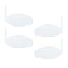 4Pcs   Circular Corner Shelf Space Saving   Wall Mount Floating Corner Shelf for Security Camera Baby Monitor Speaker