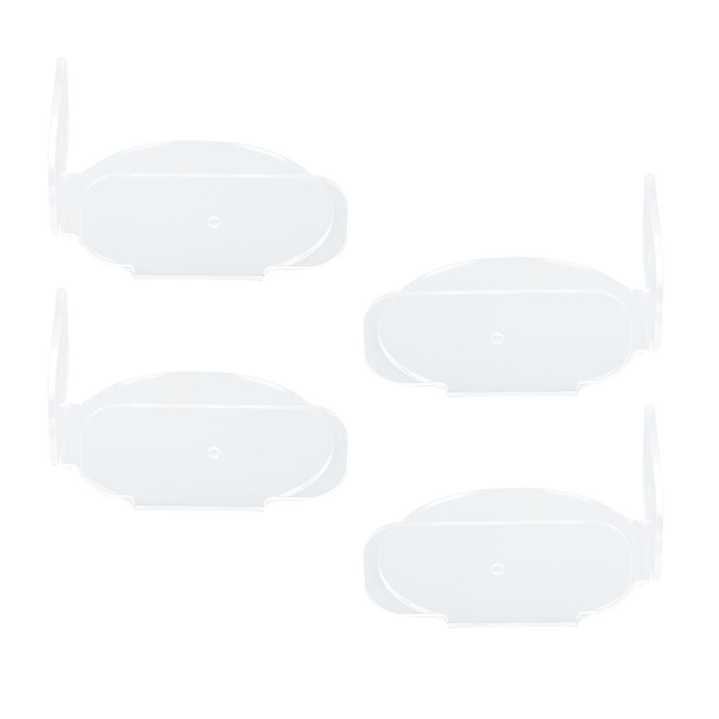 4Pcs Circular Corner Shelf Space Saving Wall Mount Floating Corner Shelf for Security Camera Baby Monitor Speaker