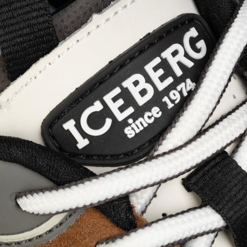Iceberg men's sports sneakers new comb.smoke - Size: 40