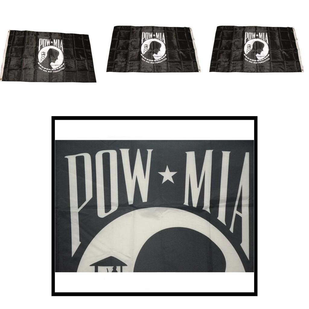 Флаг Pow Mia Полиэстеровый Баннер Для Дня Ветеранов, Мемориальных И Патриотических Празднований