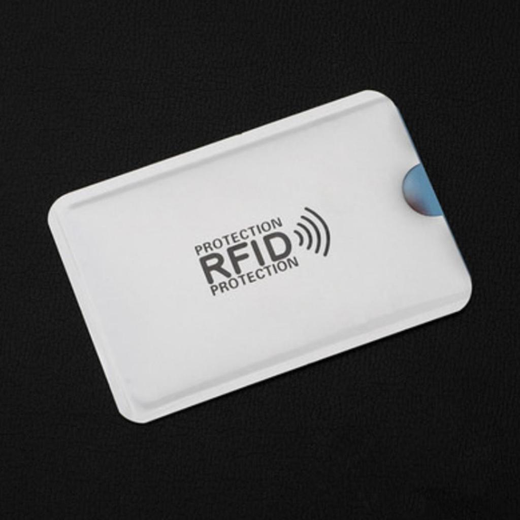 Блокирующие RFID защитные рукава для кредитных банковских карт, из алюминиевой фольги, антискан, держатель для карт контроля доступа, чехол-хранитель