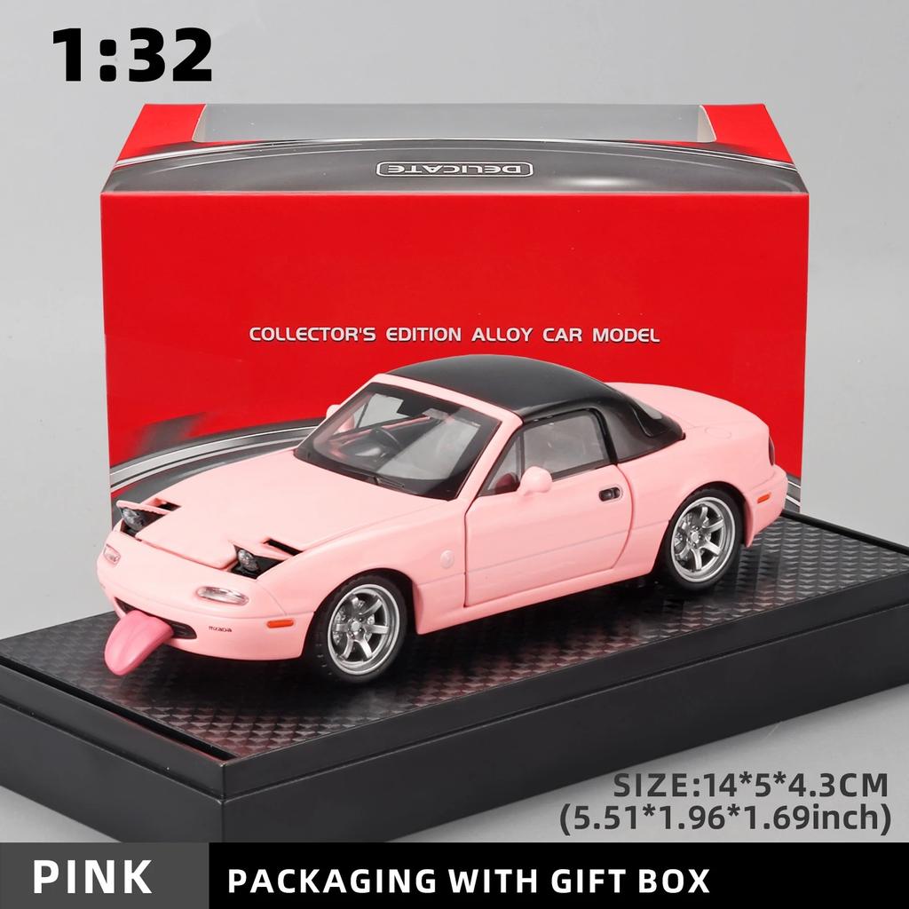 Модель автомобиля Mazda MX-5 Alloy 1/32 — многоцелевой подарочный предмет, декоративный аксессуар для дома и забавная детская игрушка