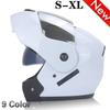 Откидной мотоциклетный шлем, гоночный модульный двойной объектив, мотокроссовый мотошлем, полнолицевые шлемы