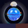 4 Inches Round LED Floating Globe Magnetic Levitation Light for Home Desktop Decor 10.5cm