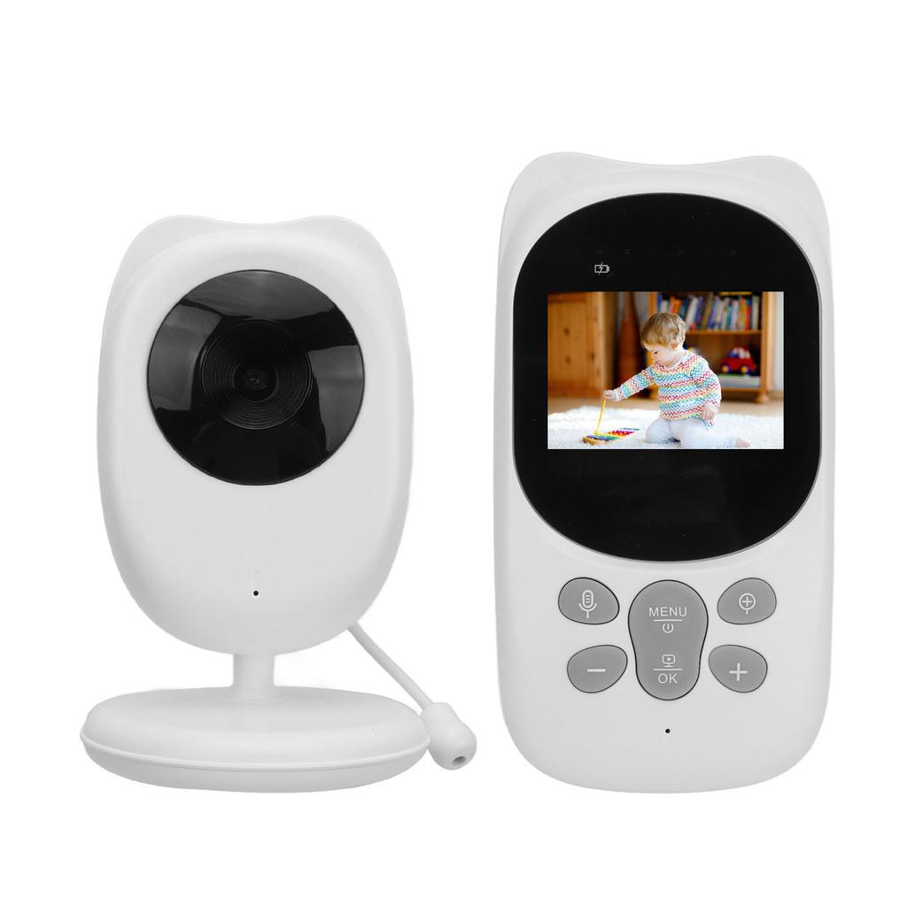 Беспроводной видеоняня 2,4-дюймовый экран Обнаружение температуры в комнате в реальном времени Монитор безопасности ребенка