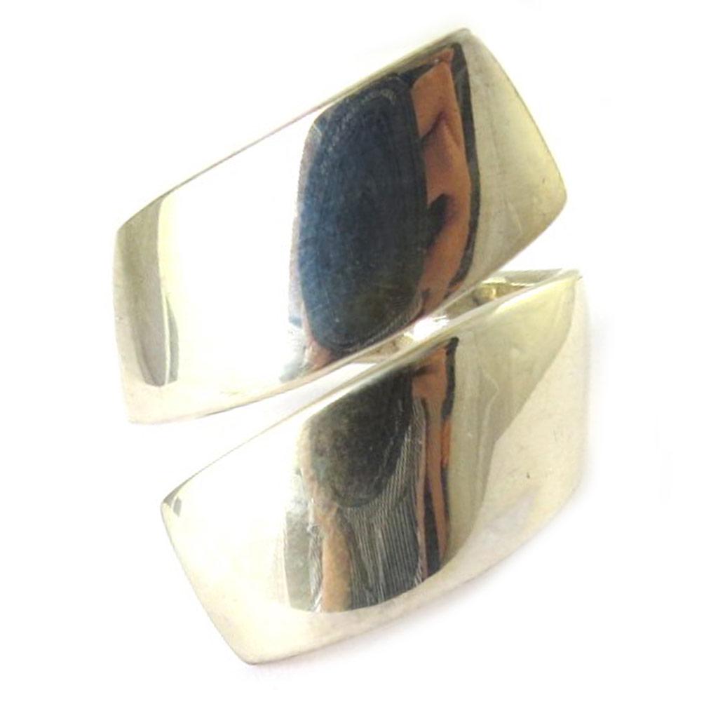 Silver Ring 'Etreinte' Silver - 20 Mm