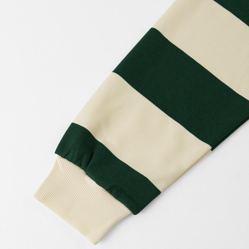 Men Long-sleeved T-shirt 2025 Autumn New Fashion Trend Striped Printing Casual Loose Outdoor Camping Lapel Top Couple POLO Shirt