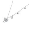 Julius1 Jsp-0032 Серебро 925 пробы Фианит Ожерелье-бабочка