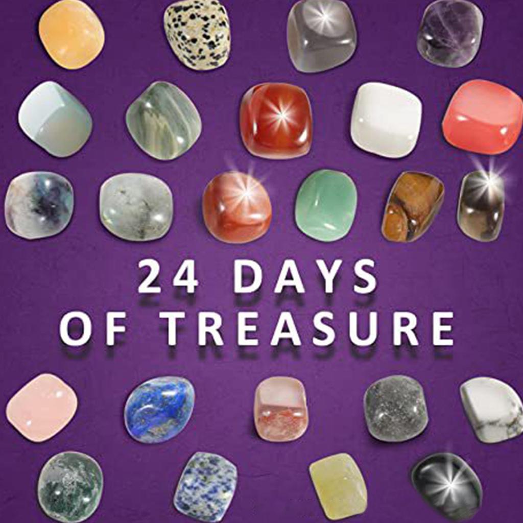 24 Рождественский календарь обратного отсчета Подарочная коробка Детская коробка с камнем, катящаяся Рождественская подарочная коробка