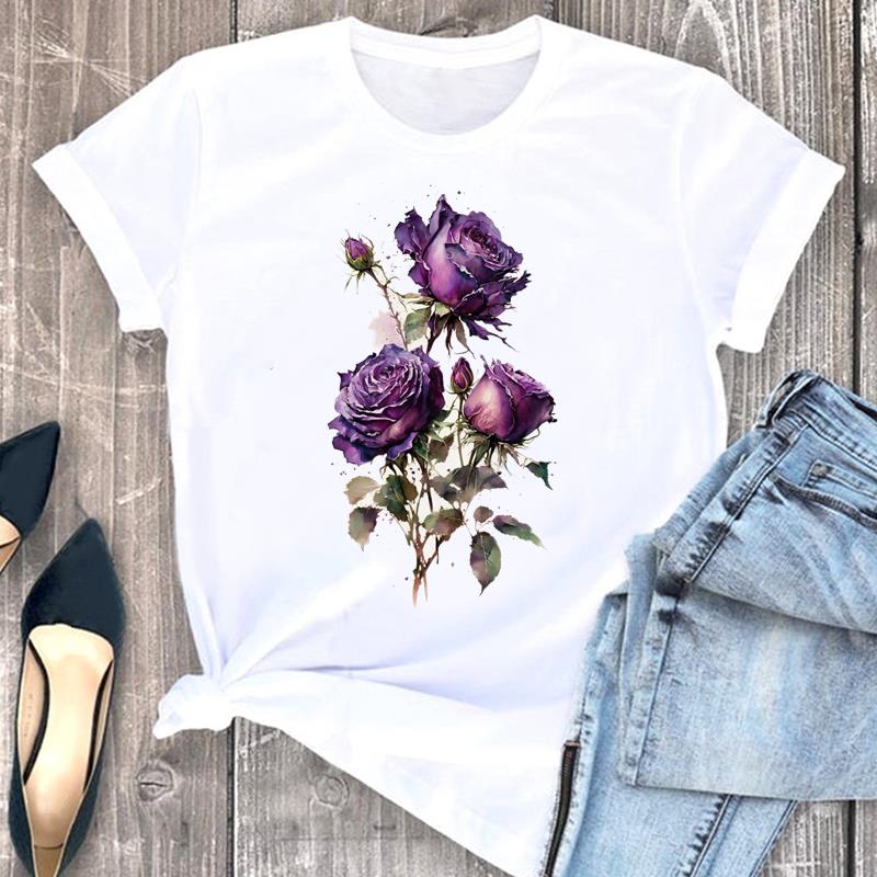 (Азиатский размер) Футболка женская с надписью Love Style Trend милая женская одежда с коротким рукавом с принтом модные футболки с графическим рисунком женская футболка