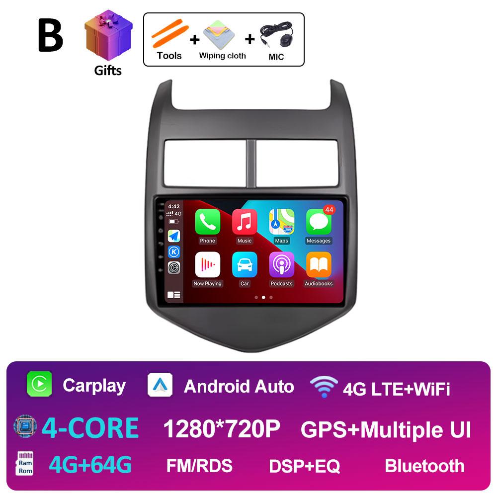 Для Chevrolet AVEO Sonic 2011 2012 2013 Интеллектуальная система Беспроводной Carplay Автомобильный мультимедийный аудио-видео проигрыватель GPS-навигация BT