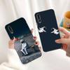 Astronaut Hand Drawn Phone Case For Huawei G7 G8 P7 P8 P9 P10 P20 P30 Lite Mini Pro P Smart Plus Cove Fundas