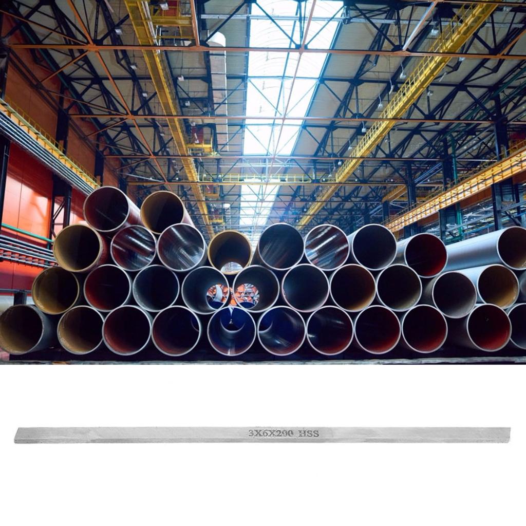 HSS High Speed Steel Lathe Turning Tool Square White Steel Bar Strip (3*6*200mm)