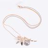 Ожерельекристалл Крыло Ангела Инкрустированное Цепочка для Свитера Подвеска-Капля Подарок Ювелирное Изделие