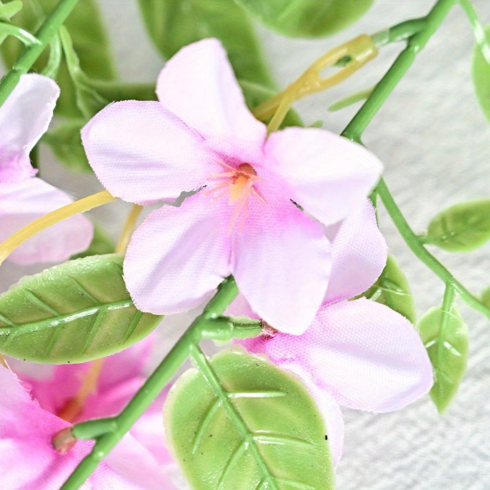 1Ps Outdoor Wedding Simulation Single 7-prong 37.4-inch Fake Flower Decoration for Outdoor Patio Garden Home Wedding Holiday Party Decoration