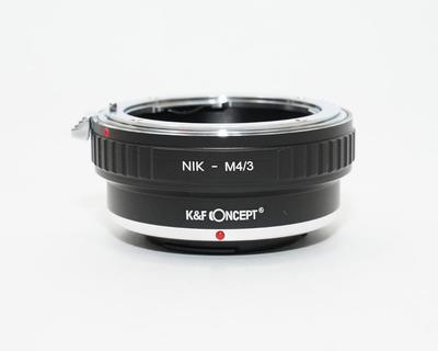 Адаптер для объектива Nikon AI на крепление Micro Four Thirds с салфеткой для протирки линз K&F m4/3 NF-M43 (КФМ43)