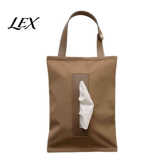 Portable Tissue Storage for Bedroom Hanging Canvas Box, Durable Wall Mounted Paper Towel Foldable Fabric Napkin Holder Dispenser, Easy Refill